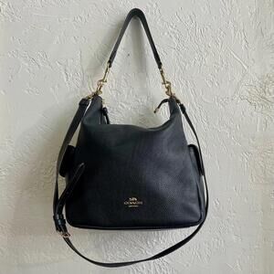 Coach Black Pennie Shoulder Bag with Crossbody Strap